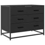 Vidaxl armoire à tiroirs noir 70x41x56 cm bois d'ingénierie Vidaxl armoire à tiroirs noir 70x41x56 cm bois d'ingénierie