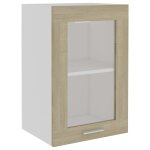 Vidaxl vitrine suspendue  lyon  ch�ne sonoma 40 x 31 x 60 cm bois d'ing�nierie