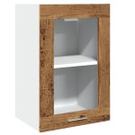 Vidaxl vitrine suspendue  lyon  bois ancien 40 x 31 x 60 cm bois d'ingnierie