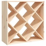 Vidaxl armoire  vin 62x25x62 cm bois de pin massif