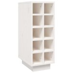 Vidaxl armoire  vin blanc 23x34x61 cm bois de pin massif