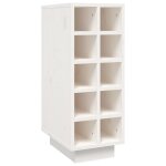 Vidaxl armoire � vin blanc 23x34x61 cm bois de pin massif