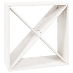 Vidaxl armoire � vin blanc 62x25x62 cm bois de pin massif