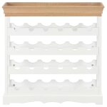 Vidaxl armoire  vin blanc 70 x 22, 5 x 70, 5 cm mdf