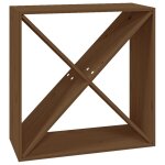 Vidaxl armoire  vin marron miel 62x25x62 cm bois de pin massif