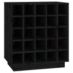 Vidaxl armoire  vin noir 55, 5x34x61 cm bois de pin massif