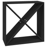 Vidaxl armoire  vin noir 62x25x62 cm bois de pin massif