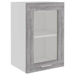 Vidaxl vitrine suspendue  lyon  gris sonoma 40 x 31 x 60 cm bois d'ing�nierie
