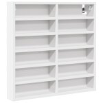 Vidaxl armoire  vitrine blanc 60x8, 5x58 cm bois d'ingnierie