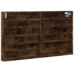 Vidaxl armoire à vitrine chêne fumé 100x8, 5x58 cm bois d'ingénierie Vidaxl armoire à vitrine chêne fumé 100x8, 5x58 cm bois d'ingénierie