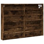 Vidaxl armoire à vitrine chêne fumé 80x8, 5x58 cm bois d'ingénierie Vidaxl armoire à vitrine chêne fumé 80x8, 5x58 cm bois d'ingénierie