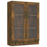 Vidaxl armoire � vitrine ch�ne fum� 82, 5x30, 5x115 cm bois d'ing�nierie