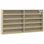 Vidaxl armoire � vitrine ch�ne sonoma 100x8, 5x50 cm bois d'ing�nierie