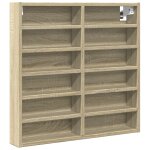 Vidaxl armoire  vitrine chne sonoma 60x8, 5x58 cm bois d'ingnierie