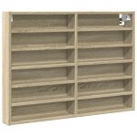 Vidaxl armoire à vitrine chêne sonoma 80x8, 5x58 cm bois d'ingénierie Vidaxl armoire à vitrine chêne sonoma 80x8, 5x58 cm bois d'ingénierie