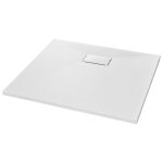 Vidaxl bac de douche smc blanc 90 x 80 cm