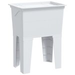 Vidaxl bac  linge blanc 59x41x75 cm rsine