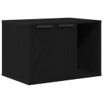 Vidaxl bac  litire pour chat chne noir 60 x 40 x 40 cm bois d'ingnierie