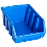 Vidaxl bacs de rangement empilables 20 pcs bleu plastique