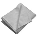 Vidaxl bche 260 g / m 8x10 m gris pehd