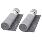 Vidaxl bche de protection contre peinture 2 pcs 50 m 280 g / m gris