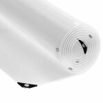 Vidaxl bche transparente avec ?illets 1x10 m pvc