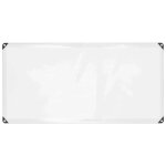 Vidaxl bche transparente avec ?illets 1x2 m polythylne