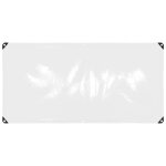 Vidaxl bche transparente avec ?illets 1x2 m pvc