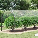 Vidaxl bche transparente avec ?illets 4x12 m pvc