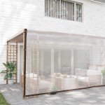 Vidaxl b�che transparente avec ?illets 6x10 m poly�thyl�ne
