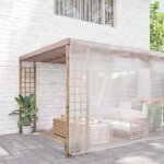 Vidaxl bche transparente avec ?illets 8x10 m polythylne