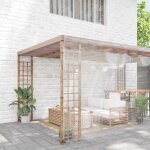 Vidaxl bche transparente avec ?illets 8x8 m pvc