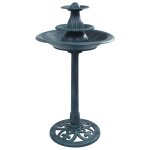 Vidaxl bain pour oiseaux avec fontaine vert 50x91 cm plastique