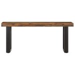 Vidaxl banc 110 cm bois de rcupration solide et acier