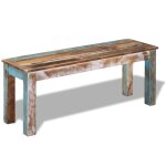 Vidaxl banc 110x35x45 cm bois de récupération massif Vidaxl banc 110x35x45 cm bois de récupération massif