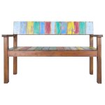 Vidaxl banc 115 cm bois de rcupration massif