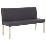 Vidaxl banc 139, 5 cm gris similicuir