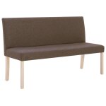 Vidaxl banc 139, 5 cm marron polyester