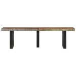Vidaxl banc 160 cm bois de r�cup�ration massif et acier