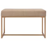 Vidaxl banc d'entrée beige 80 cm velours Vidaxl banc d'entrée beige 80 cm velours