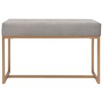 Vidaxl banc 80 cm gris velours Vidaxl banc 80 cm gris velours