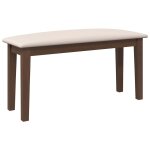 Vidaxl banc 90 cm marron bois massif caoutchouc Vidaxl banc 90 cm marron bois massif caoutchouc