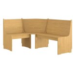 Vidaxl banc d'angle reine 151 cm marron miel bois de pin solide