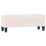 Vidaxl banc beige 100x35x41 cm tissu microfibre Vidaxl banc beige 100x35x41 cm tissu microfibre