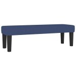 Vidaxl banc bleu 100x30x30 cm tissu