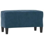Vidaxl banc bleu 70x35x41 cm velours
