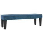Vidaxl banc bleu fonc� 100x30x30 cm velours