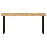 Vidaxl banc avec bord vivant 105 cm bois de manguier massif
