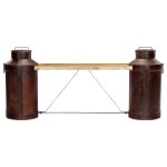 Vidaxl banc bouteille de lait 150x33x64 cm bois de manguier solide