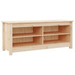 Vidaxl banc  chaussures 110x38x45, 5 cm bois de pin massif